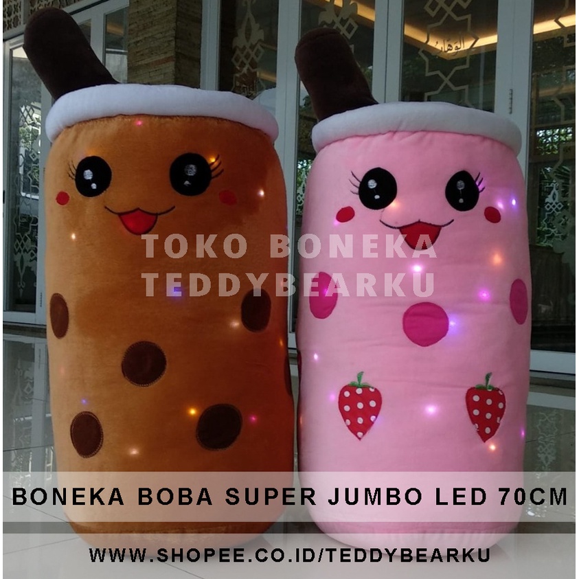 TERMURAH! BONEKA BOBA LED SUPER JUMBO 70CM LEBIH BESAR DARI GALON PRODUSEN LANGSUNG