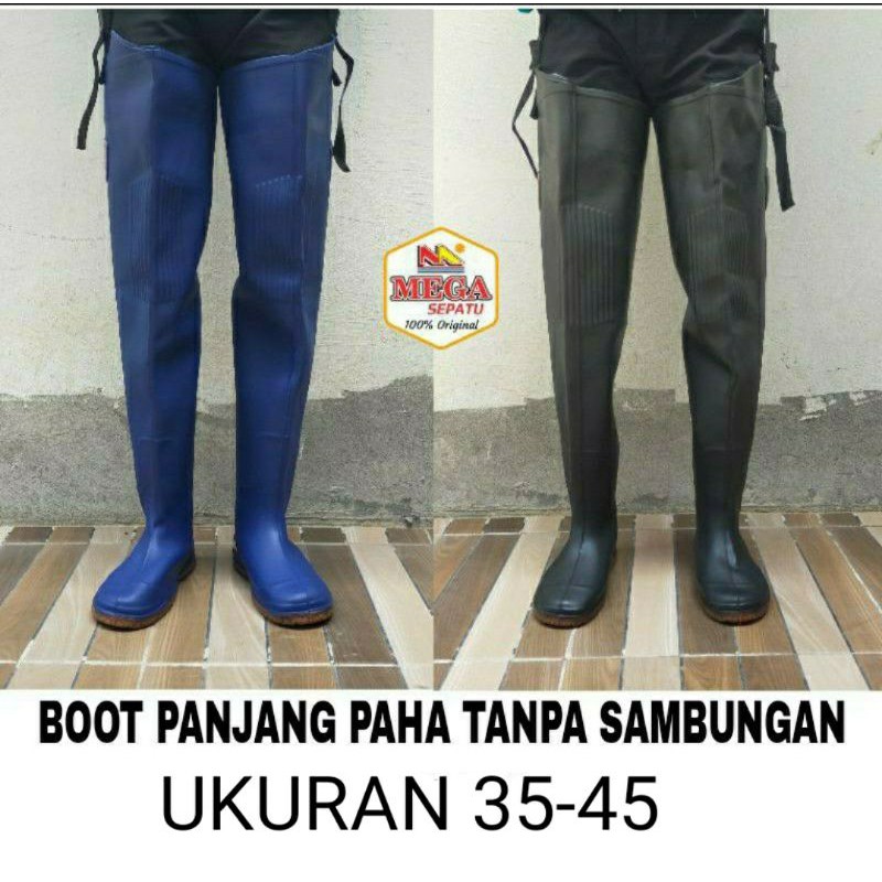 SEPATU BOOT SAWAH LADANG EMPANG PANJANG SAMPAI PAHA 72,5CM ELASTIS KEBUN PETANI TANPA SAMBUNGAN
