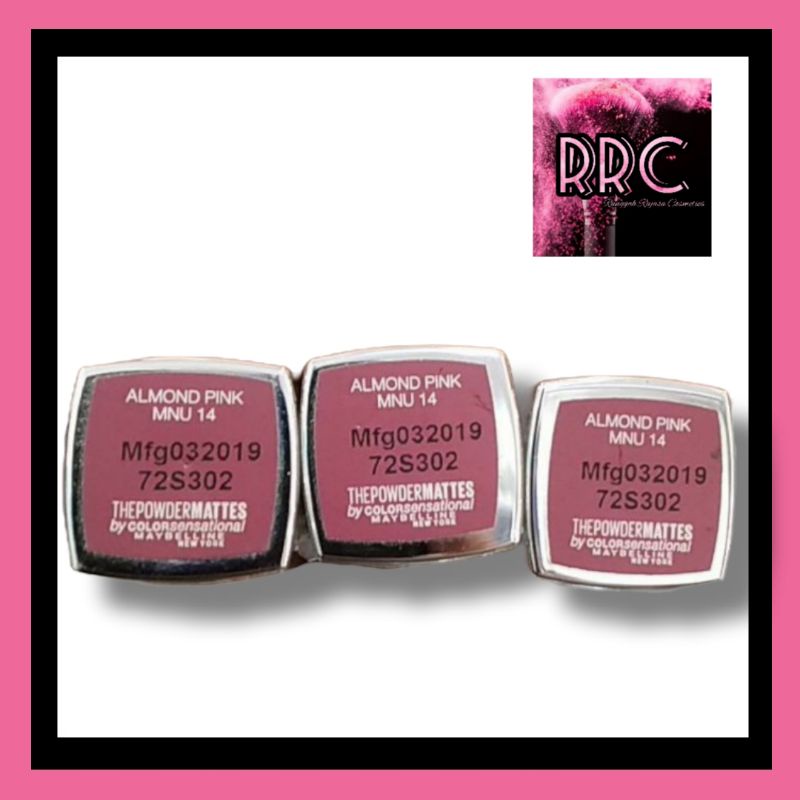 Maybelline color sensational lipstik the creamy mattes almond pink kemasan baru lipstik matte
