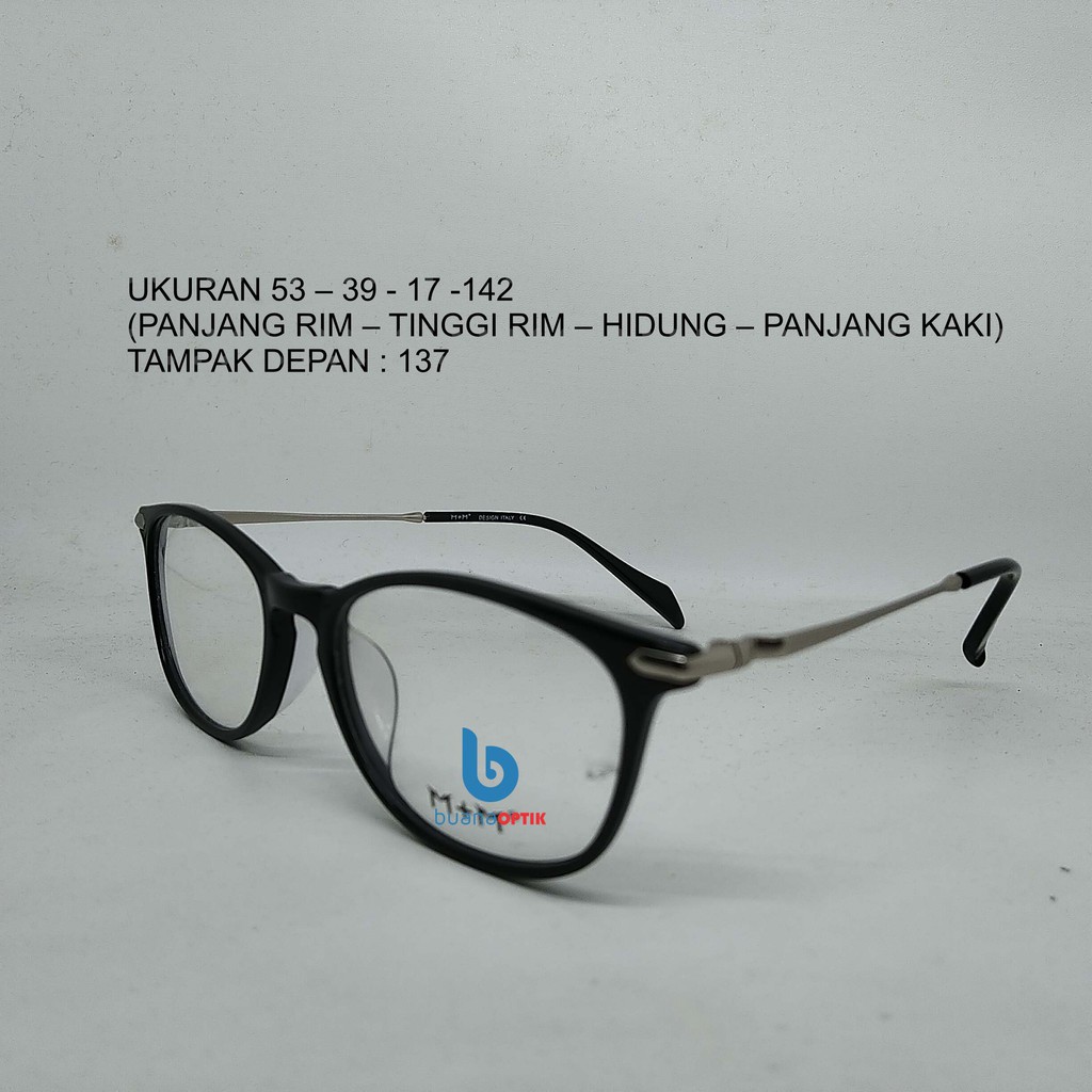 FRAME KACAMATA BU151015 PLASTIK BESI CEWEK COWOK