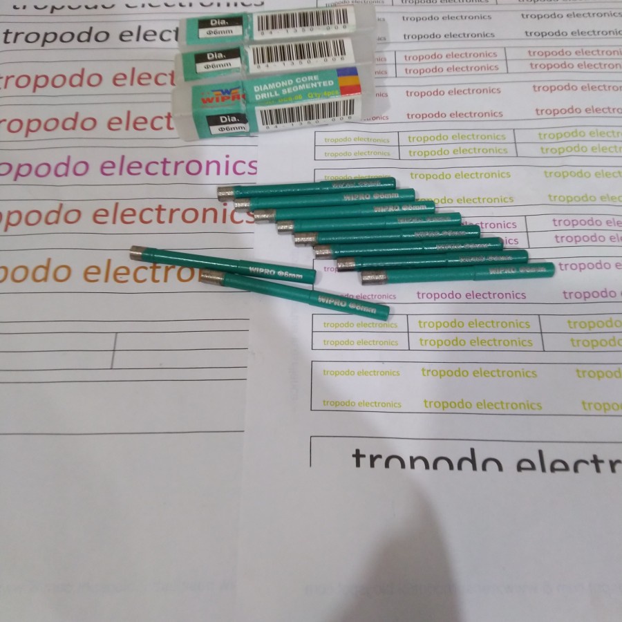 Diamond Core Drill Segmented DCS 6 Wipro Mata Bor Granit 6mm