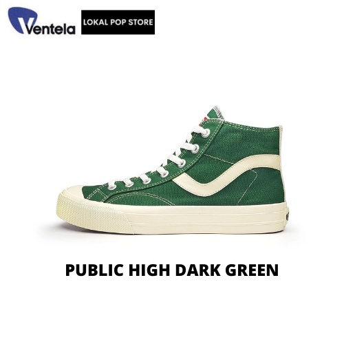 Sepatu Ventela Public High Dark Green - Ventela Original - Sepatu Vantela