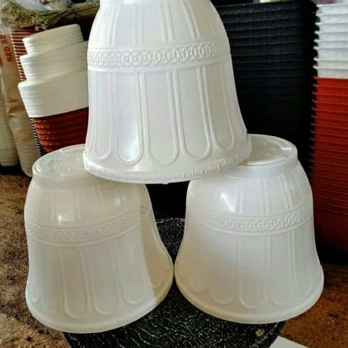 Pot Roma putih  20 cm - Pot Roma putih diameter atas 20 cm