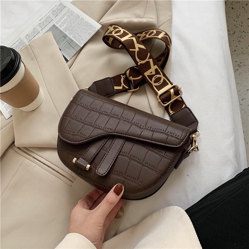 SG7459 syafniegalery croco bag mini selempang import sling bag wanita 1710 3191 9046