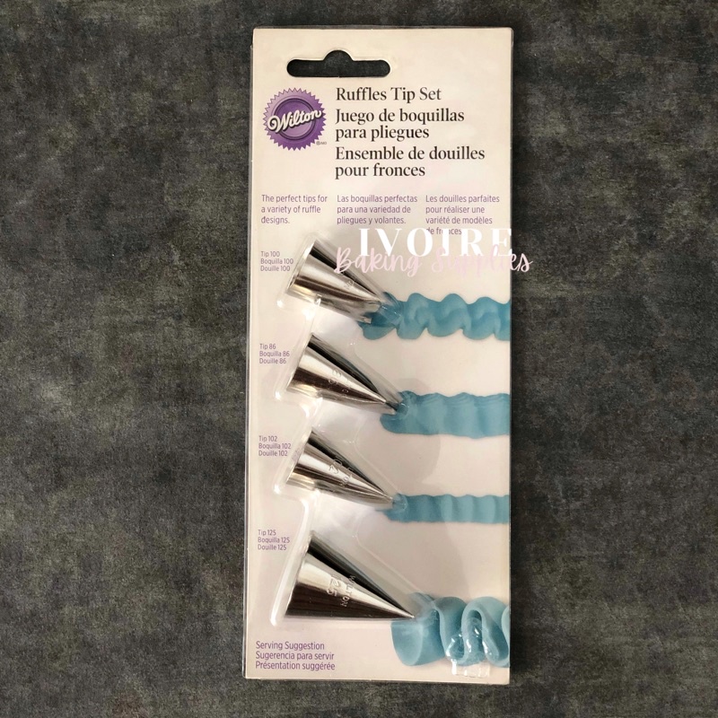 Wilton Ruffles Tip Set / Original Spuit Wilton Set