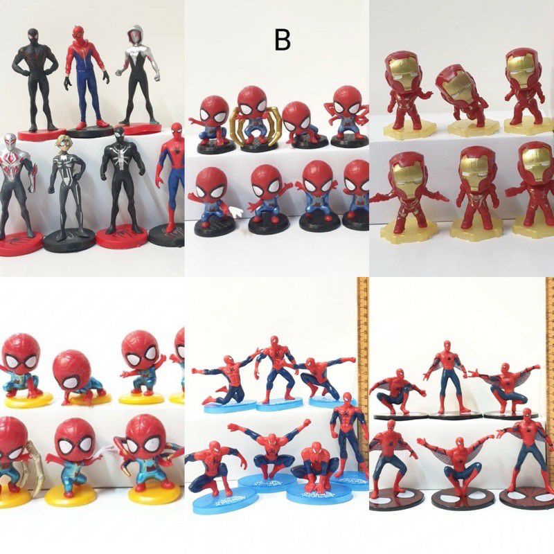 cuci gudang spiderman avenger figure action figure chibi endgame infinity war iron-man Peter parker