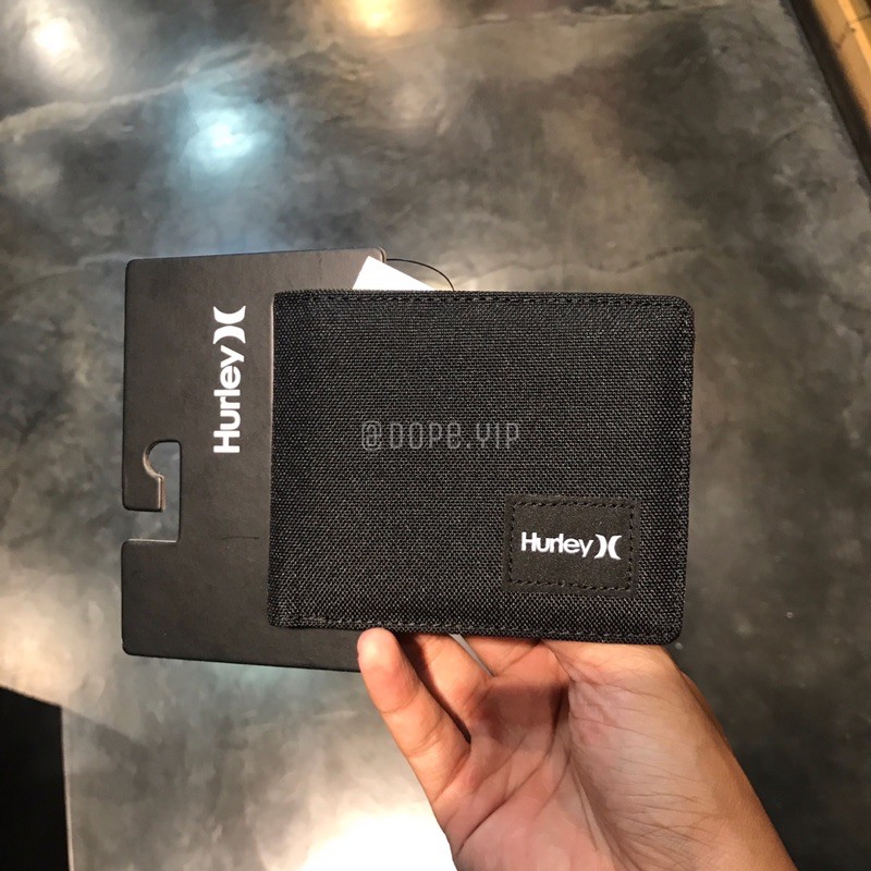 dompet lipat pria kanvas hurley original