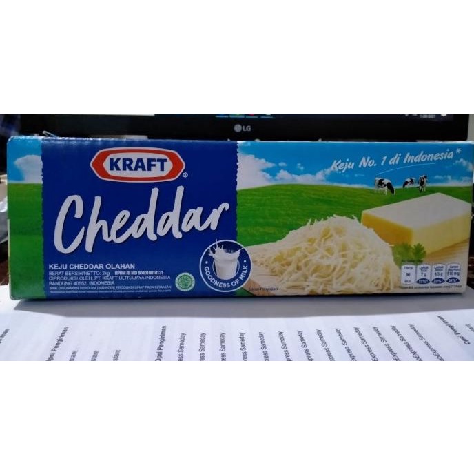 

BAYAR COD Keju Cheddar Kraft 2kg