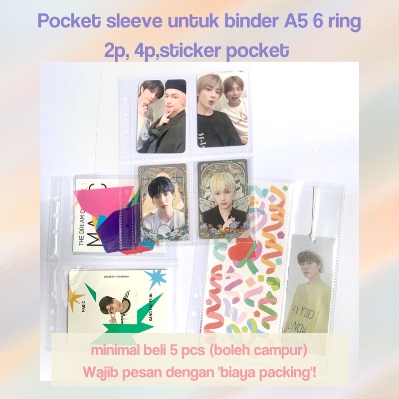 Pocket Sleeve Photocard Kpop A5 SATUAN