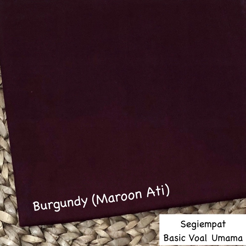 Hijab Basic Voal Umama Part 1-Maroon Ati/Burgundy