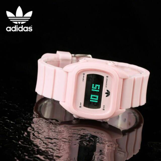 JAM TANGAN ADIDAS GALAXY BABY PINK SOFT RUBBER PINK