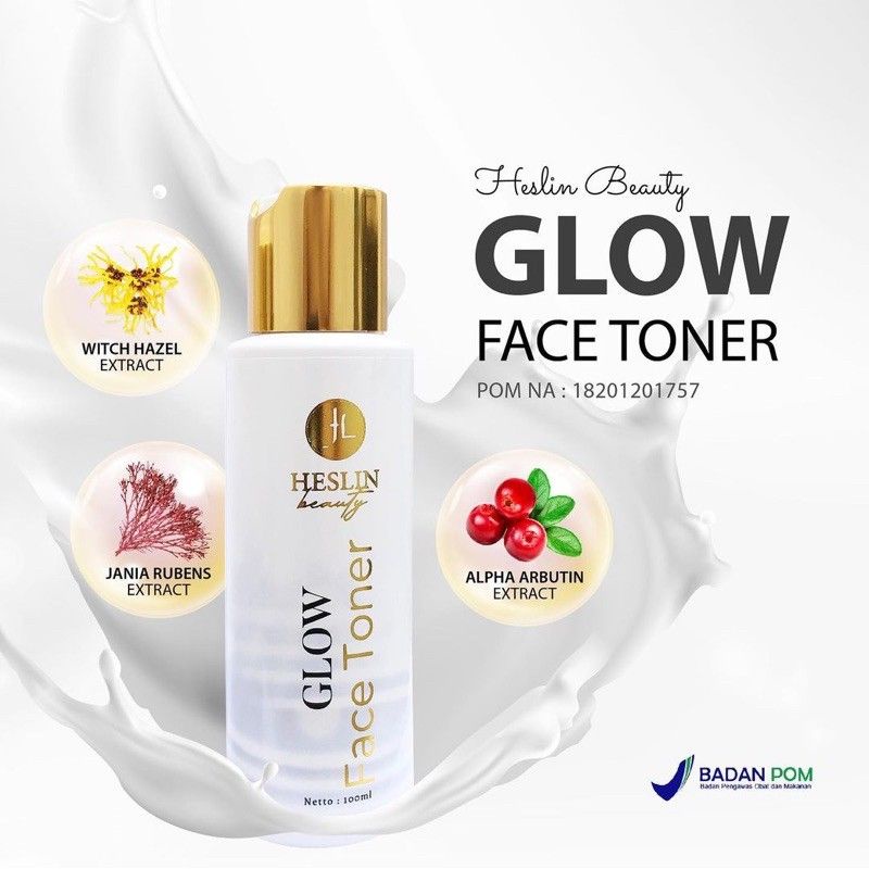 BISA COD (ECER) FACE TONER HESLIN BEAUTY ORIGINAL