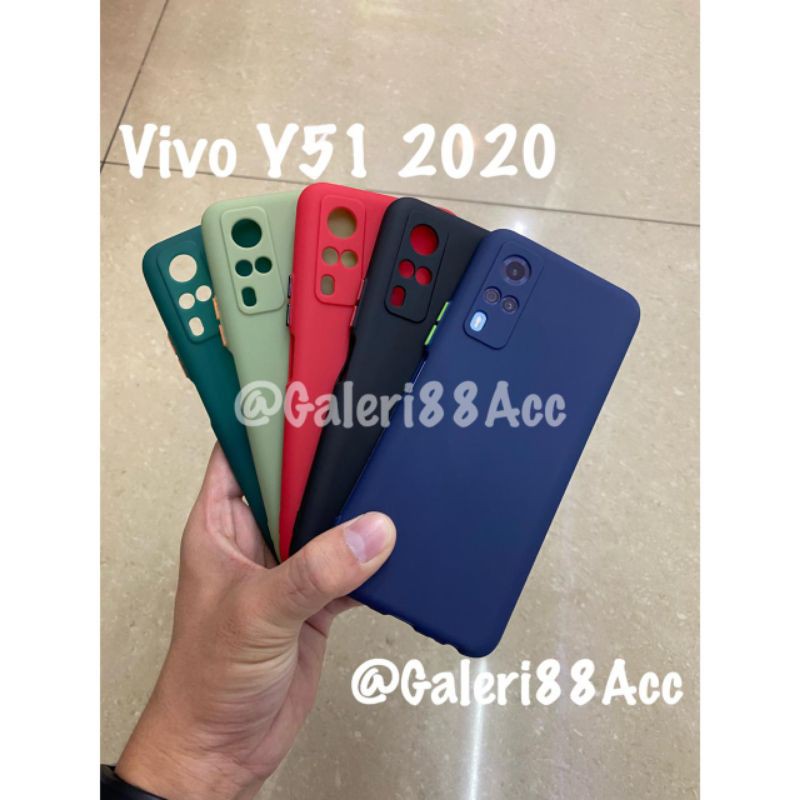 Vivo Y51 2020 Soft Case Candy Macaron Protection Camera Silicon Warna