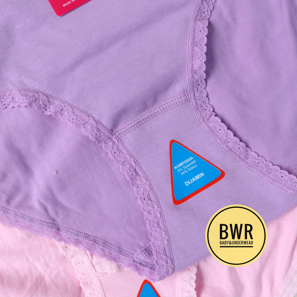 CD Lydyly Art. LD 001 Renda | Celana Dalam Wanita Karet Renda | Cd Lydyly LD001 - Bwr VI