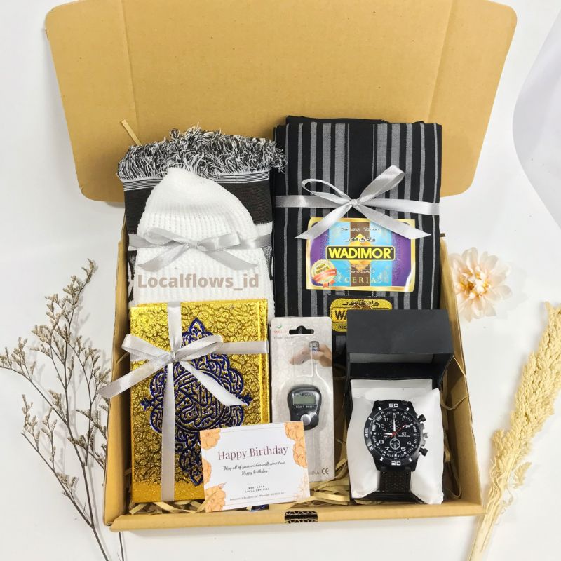 (Hampers Premium) Hampers Cowok/ Hampers Alat Sholat Cowok/ Hampers Alat Sholat/ Gift Box Cowok / Ka