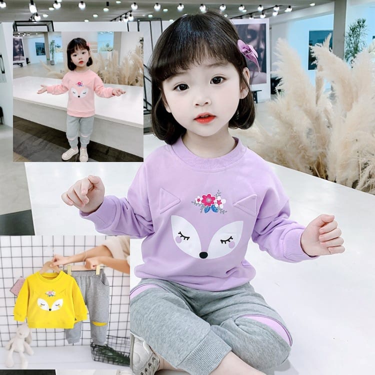 Setelan Flow Anak 1 - 6 Thn Baju Setelan Sweater Anak