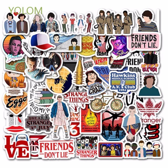 

BL776 YOLOM Classic Decorative Stickers Anime Decals Car Stickers TV S