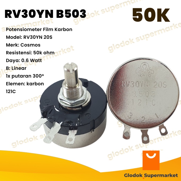 Potensio Cosmos RV30 50K RV30YN 20S B503