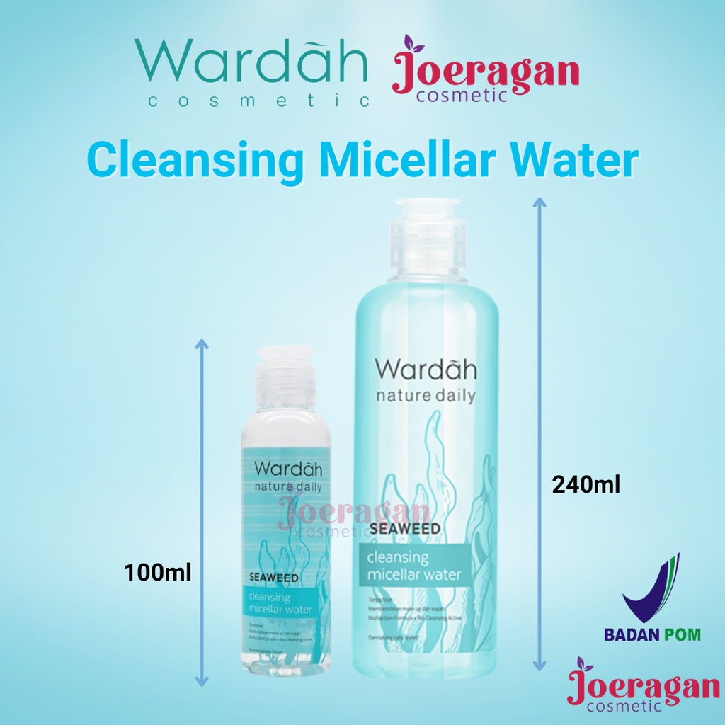 ❤ JOERAGAN ❤ Wardah Nature Daily Seaweed Series Micellar Water 100mL/ 240mL