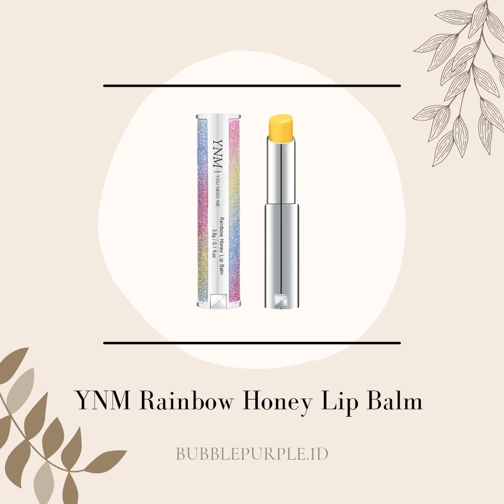 [NEW] YNM Rainbow Honey Lip Balm 3gr (100% Original) You Need Me Y.N.M Made in Korea berwarna ice li