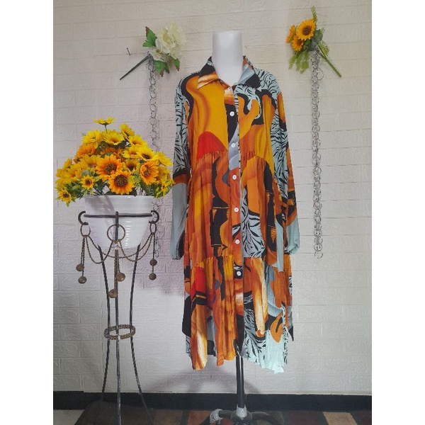 Tunik orange cantik