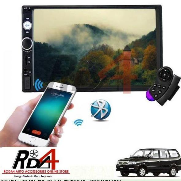 Tape Mobil Head Unit Double Din Mirror Link Android Kijang Kapsul rod4 Juara