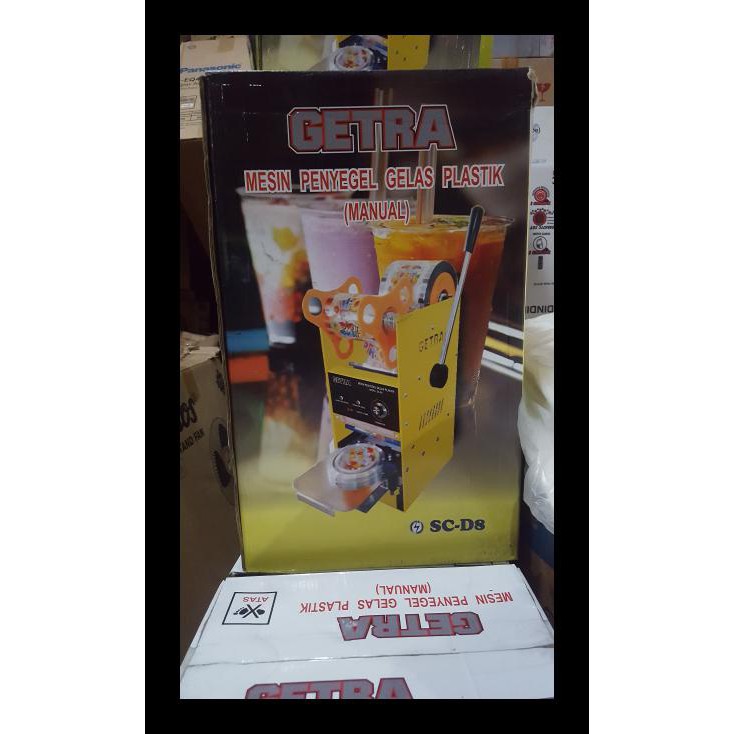 MESIN CUP SEALER GETRA-ALAT PRESS GELAS SC-D8 (GRATIS LID CUP SEALER) BERKUALITAS