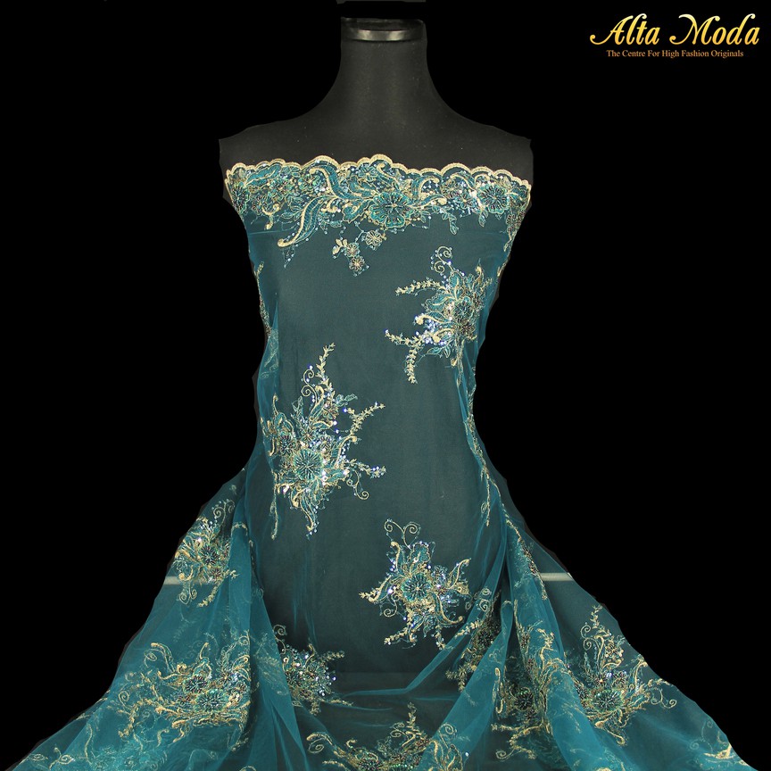 

Alta Moda Tulle Bordir C.Dior Safir Motif Bunga Gold (1Pcs)