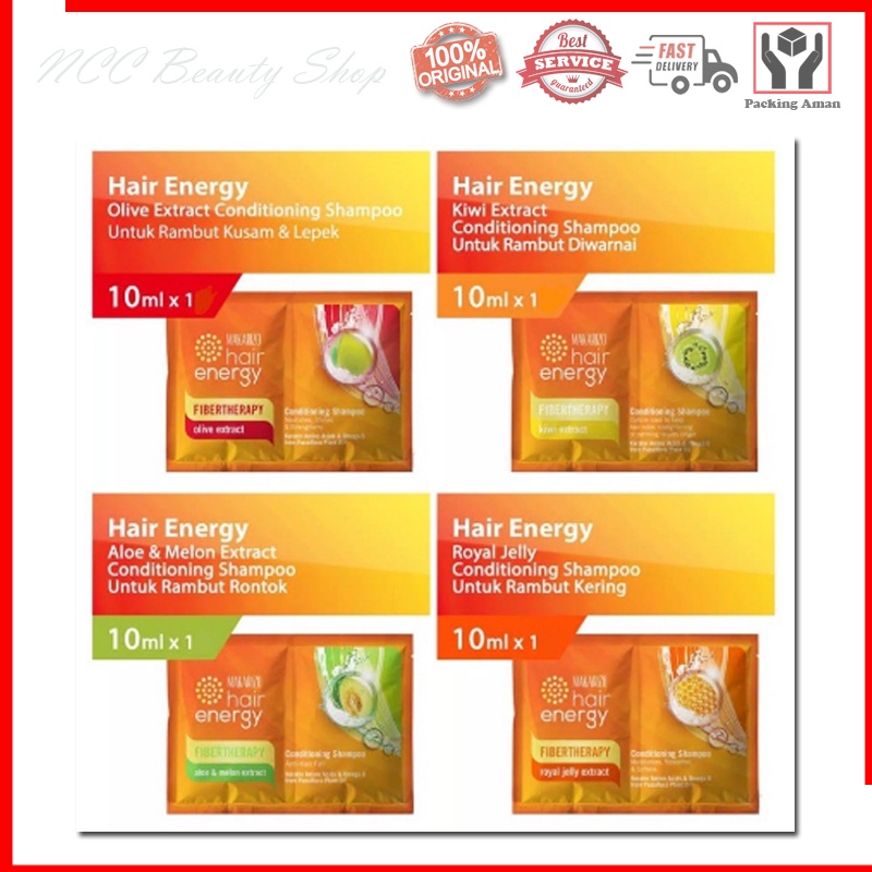 * NCC * Makarizo Hair Energy Fibertherapy Conditioning Shampoo Shampo - Kemasan Sachet