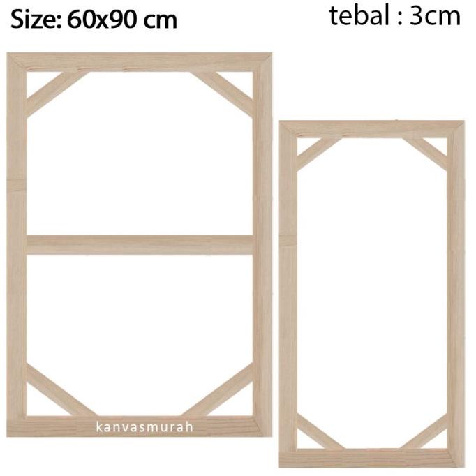 

Spanram 60x90 cm Span Ram Kayu Frame 90x60 cm Tebal