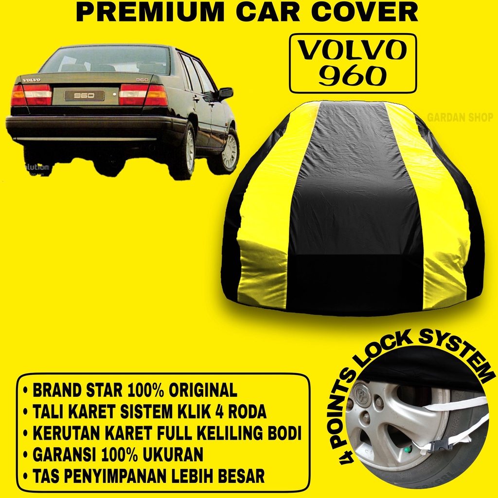 Body Cover VOLVO 960 Sarung Strip KUNING Penutup Pelindung Bodi Mobil Volvo 960 PREMIUM