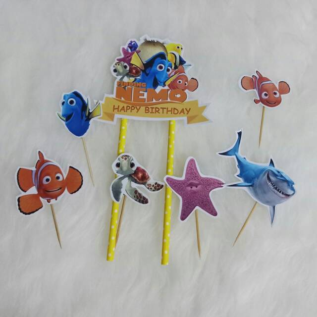 Topper Nemo topper puding dan topper kue topper happy birthday