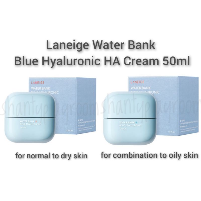 Jual [BPOM] Laneige Water Bank Blue HA Hyaluronic Cream 50ml / Hydro ...