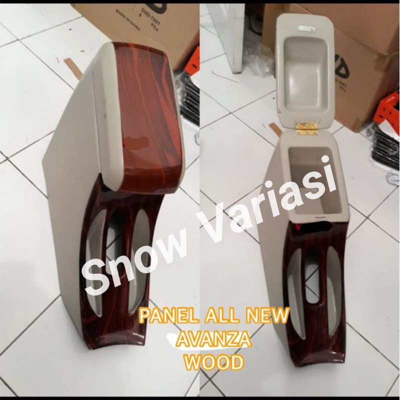 Console box armrest box all new avanza xenia 2015 2017 wood kayu