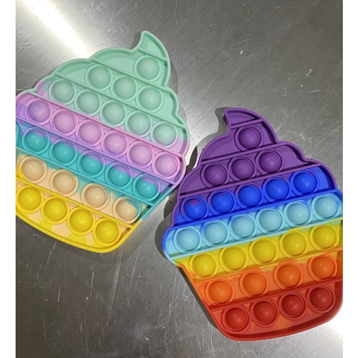 [ TERLARIS & TERPERCAYA ] Pop It Fidget Toy Murah Rainbow Mainan Anak Penghilang Stress Tiktok Original-2