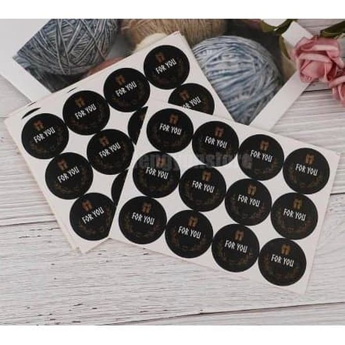 Paper Tags Sticker FOR YOU - FY20_01 (1sheet/12pcs)