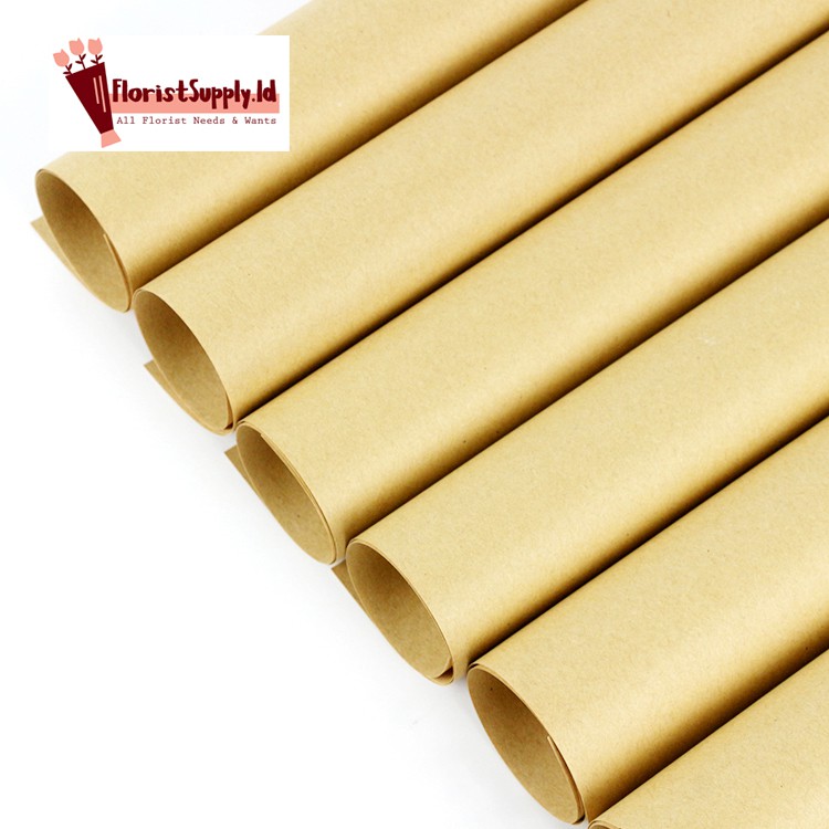 

[5 Lembar] Kraft Paper Flower Wrapping / Kertas Bunga - FWAA