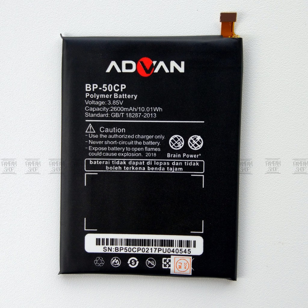 Baterai Advan i5E BP50CP Original Batre Batrai Advance Battery OEM HP BP 50CP i 5E BP-50CP