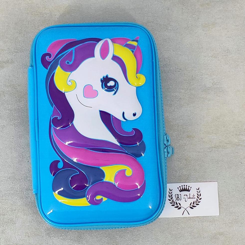 

Tempat pensil Smiggle EVA Hardcase UNICORN SURAI 3D Waterproof