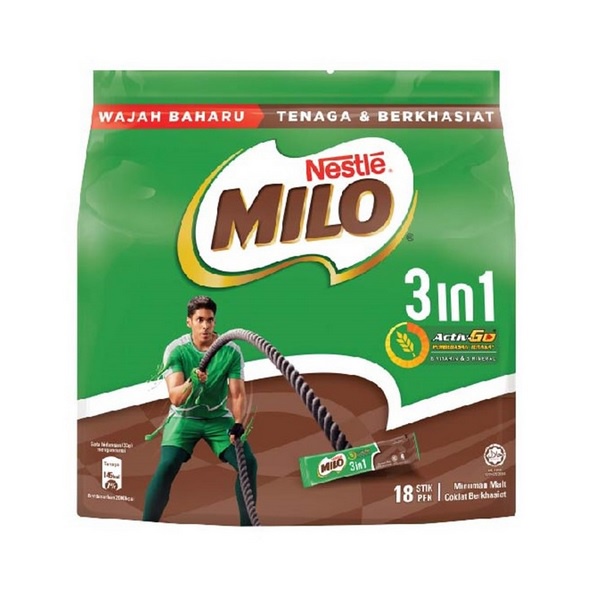 

Susu Nestle Milo Activ Go 3 in 1 Malaysia 18 x 33 Gram