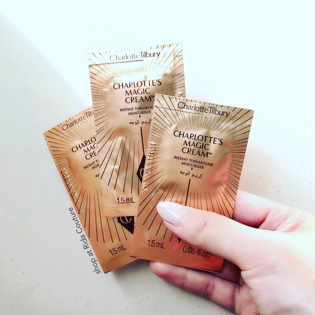 CHARLOTTE TILBURY MAGIC CREAM 1.5ML, MAGIC EYE RESCUE 1ML, WONDER GLOW 1.5ML, MAGIC FOUNDATION 1.5ML