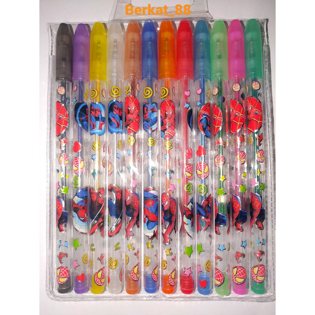 

Sepack Pulpen Gliter 12 Warna