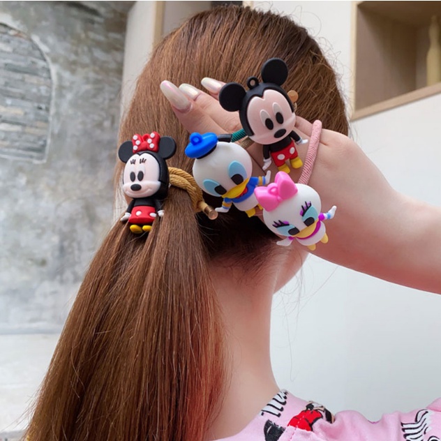 IKAT RAMBUT ANAK PEREMPUAN KARAKTER KARTUN MINI MOUSE LUCU SIMPLE AKSESORIS RAMBUT WANITA KOREA AK68