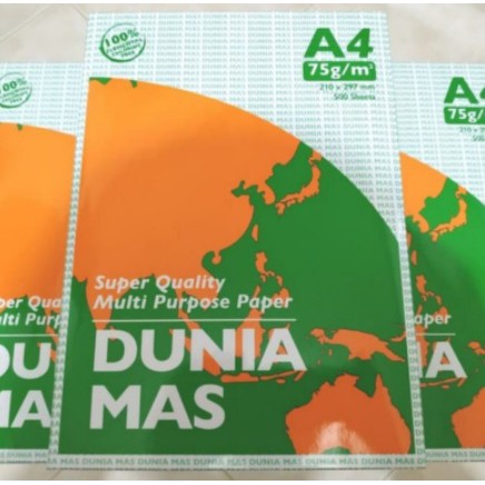 

Kertas HVS A4 Dunia Mas