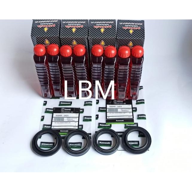 Diskon ✧↕ oli shock dan seal shock depan set kawasaki ninja 250 fi karbu new arrival