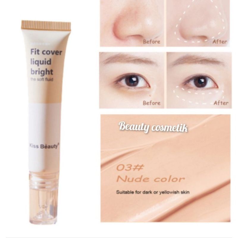 ECER!! KISS BEAUTY CONCEALEAR FIT COVER LIQUID NO. 68206