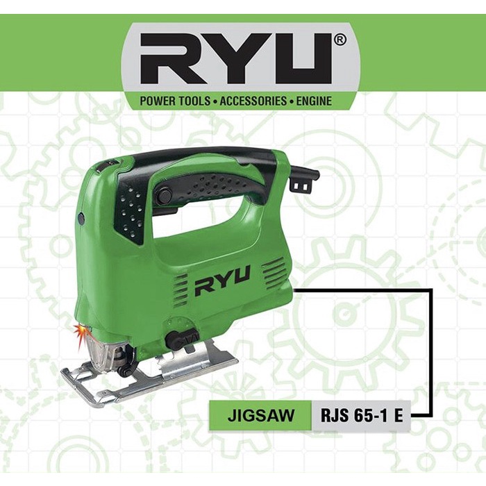 SMART gergaji kayu JIGSAW RYU RJS 65-1E Mesin potong dan ukir potong ORIGINAL JEPANG bergaransi