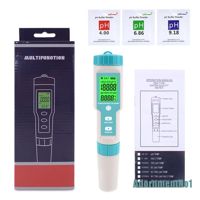 (Adornmentno1) 7 In 1 Ph Meter Tds Ec Orp Salinity S. G G G-Woord / Set Buku Literatur Dalam Bahasa Mandarin Untuk Anak