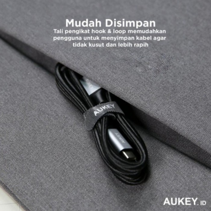 Kabel Data Aukey Cable CB-CD3 2M Braided Type C USB 3.0