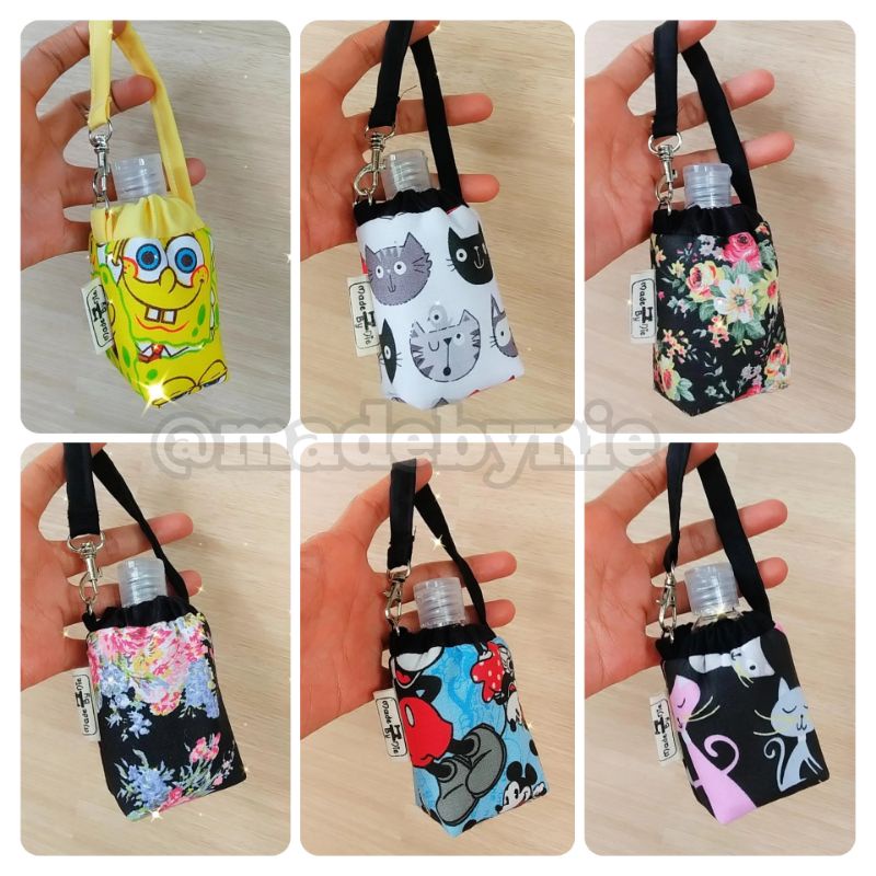 Madebynie ✨Pouch Sanitizer Gantung / Sanitizer Holder / Gantungan Sanitizer / Hand Sanitizer 50-60ml